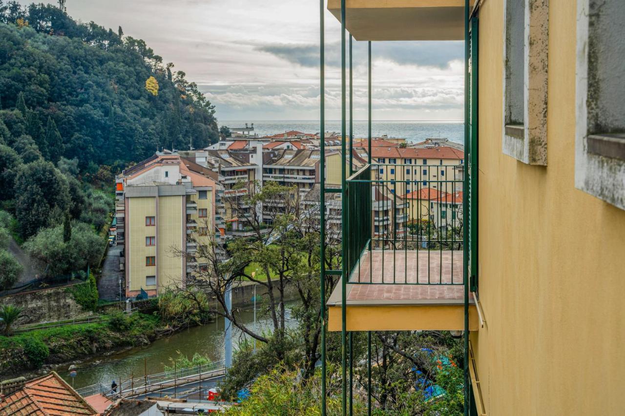 Ferienwohnung 089 - Casa Cascata, Vista Mare, 400 Metri Dalla Spiaggia Sestri Levante Exterior foto