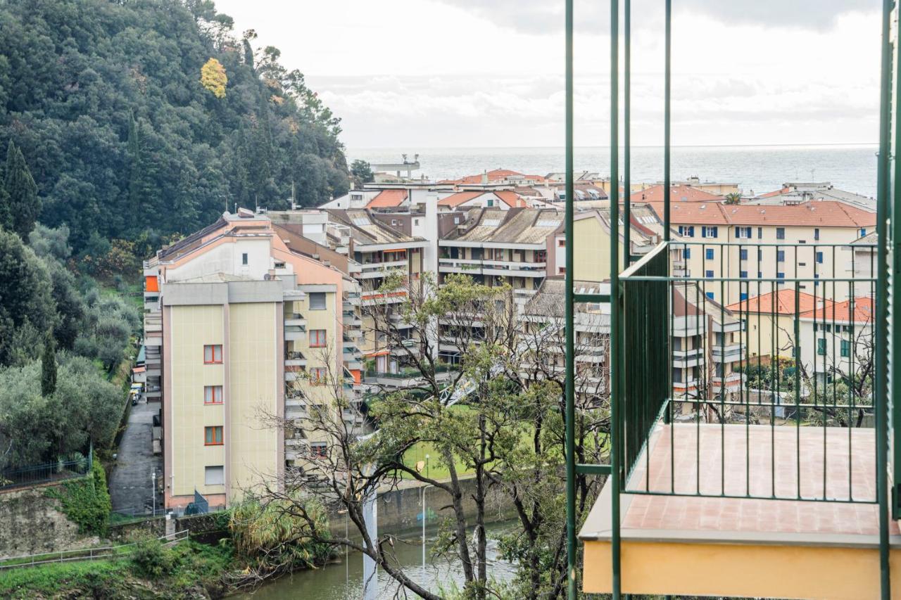 Ferienwohnung 089 - Casa Cascata, Vista Mare, 400 Metri Dalla Spiaggia Sestri Levante Exterior foto