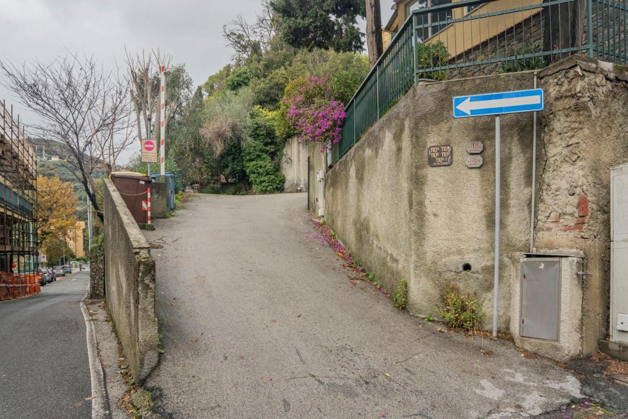 Ferienwohnung 089 - Casa Cascata, Vista Mare, 400 Metri Dalla Spiaggia Sestri Levante Exterior foto